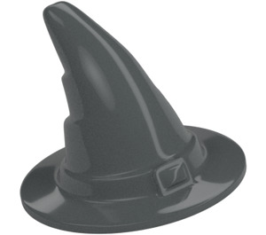 LEGO Dark Stone Gray Wizard Hat with Smooth Surface (6131)