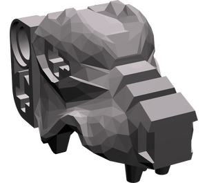 LEGO Dark Stone Gray Wolf Head (53457)
