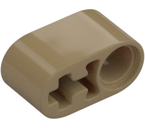 LEGO Dunkel Beige Balken 2 mit Achsloch und Pin Loch (40147 / 74695)