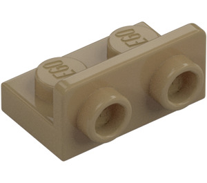 LEGO Dunkel Beige Halterung 1 x 2 mit 1 x 2 Oben (99780)