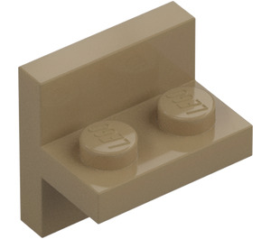 LEGO Dark Tan Bracket 1 x 2 with Vertical Tile 2 x 2 (41682)