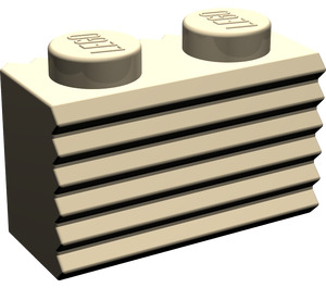 LEGO Dark Tan Brick 1 x 2 with Grille (2877)