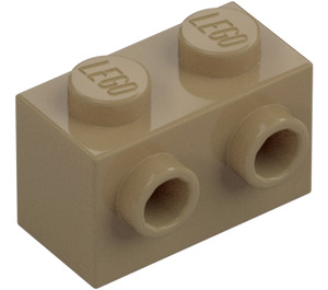 LEGO Dark Tan Brick 1 x 2 with Studs on One Side (11211)