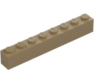 LEGO Donker zandbruin Steen 1 x 8 (3008)