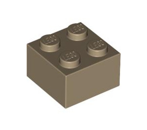LEGO Tan foncé Brique 2 x 2 (3003 / 6223)