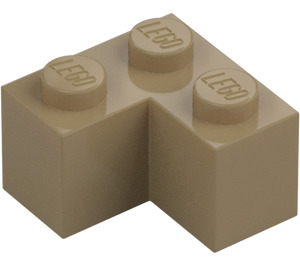 LEGO Donker zandbruin Steen 2 x 2 Hoek (2357)