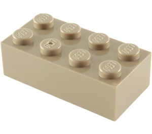 LEGO Tmavě žlutohnědá Kostka 2 x 4 (3001 / 72841)