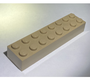 LEGO Dunkel Beige Backstein 2 x 8 (3007 / 93888)