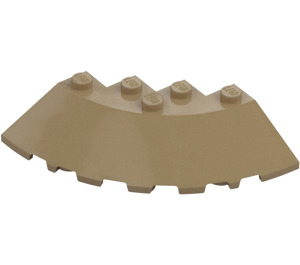 LEGO Dark Tan Brick 6 x 6 Round (25°) Corner (95188)