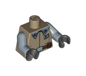 LEGO Dark Tan Crix Madine Torso (973 / 76382)