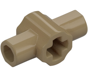 LEGO Dark Tan Cross Connector with Holes and Axle Holders (24122 / 49133)