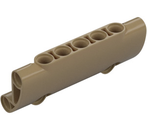 LEGO Dunkel Beige Gebogen Paneel 7 x 3 (24119)