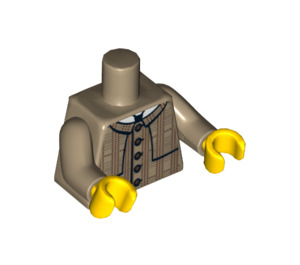 LEGO Dunkel Beige Detective Torso (973 / 88585)