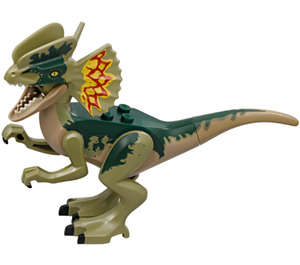 LEGO Donker zandbruin Dino Dilophosaurus