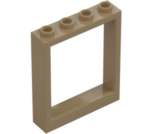 LEGO Tmavě žlutohnědá Dveře Rám 1 x 4 x 4 (Lift) (6154 / 40527)