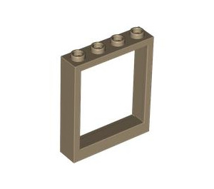 LEGO Dunkel Beige Tür Rahmen 1 x 4 x 4 (Lift) (6154 / 40527)