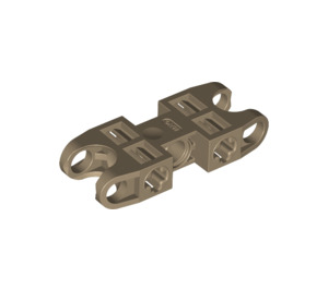 LEGO Dark Tan Double Ball Connector 5 with Vents (47296 / 61053)