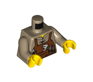 LEGO Tmavě žlutohnědá Ed Minifigurka Trup (973 / 76382)