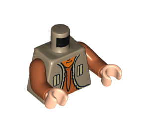 LEGO Tostado oscuro Ezra Bridger con Tostado oscuro Chaleco y Minifigura Torso (973 / 76382)