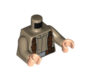 LEGO Tan foncé First Order Transporter Male Resistance Soldier Minifig Torse avec Dark Tan Bras et Light Flesh Mains (973 / 76382)