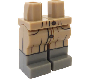 LEGO Dunkel Beige Fred Weasley Minifigur Hüften und Beine (3815)