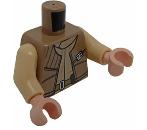 LEGO Donker zandbruin General Airen Cracken Minifiguur Torso (973 / 76382)