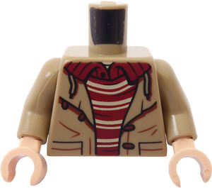 LEGO Mørk beige George Weasley Minifigur Overkropp (973)