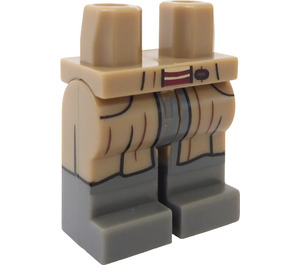 LEGO Tmavě žlutohnědá George Weasley Minifigurka Boky a nohy (3815)