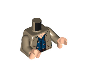 LEGO Dark Tan Ginny Weasley - Epilogue Minifig Torso (973 / 76382)