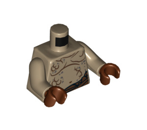 LEGO Dark Tan Goblin Scribe Torso (973 / 76382)