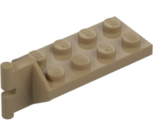 LEGO Tmavě žlutohnědá Závěs Deska 2 x 4 s Articulated Joint - Muž (3639)