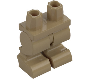 LEGO Tan Foncé Les hanches et Courbé Animal Jambes (24323)