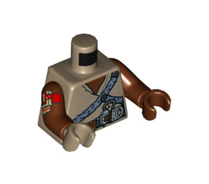 LEGO Tmavě žlutohnědá Jannah Minifigurka Trup (973 / 76382)