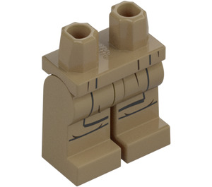 LEGO Dunkles Beige Kelleran Beq Beine (73200)