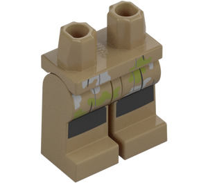 LEGO Dunkles Beige Luke Skywalker mit Dunkles Beige Endor Outfit und Minifigur Hüften und Beine (73200 / 102798)