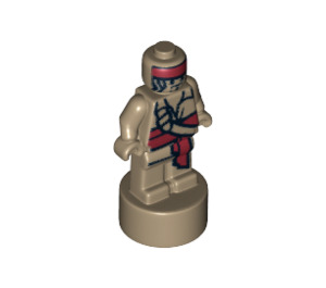 LEGO Donker zandbruin Minifiguur Statuette met Jack Sparrow Voodoo Doll (12206 / 97707)