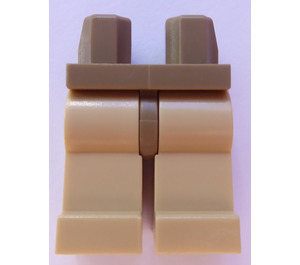 LEGO Donker Zandbruin Minifigure Heupen met Tan Poten (3815 / 73200)
