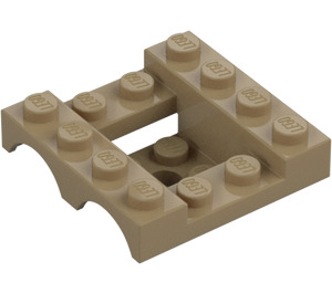 LEGO Tmavě žlutohnědá Blatník Vozidlo Základna 4 x 4 x 1.3 (24151)