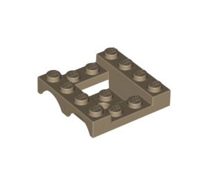 LEGO Tan foncé Garde-boue Véhicule Base 4 x 4 x 1.3 (24151)