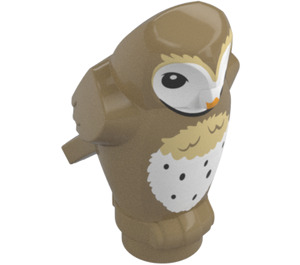 LEGO Dark Tan Owl with Tan and White Feathers with Angular Features (79571 / 92084)