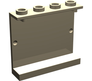 LEGO Dark Tan Panel 1 x 4 x 3 without Side Supports, Hollow Studs (4215 / 30007)