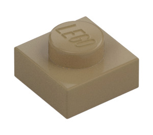 LEGO Dark Tan Plate 1 x 1 (3024 / 30008)