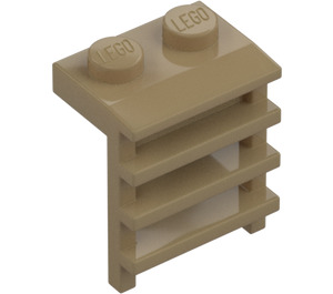 LEGO Mörk Gulbrun Platta 1 x 2 med Stege (4175 / 31593)