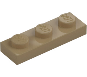 LEGO Dark Tan Plate 1 x 3 (3623)