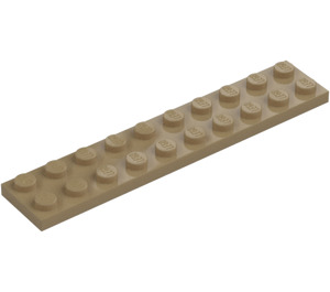 LEGO Tmavě žlutohnědá Deska 2 x 10 (3832)