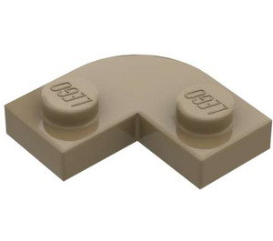 LEGO Dark Tan Plate 2 x 2 Round Corner (79491)