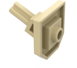 LEGO Tumma beige Levy 2 x 2 jossa Yksi Nuppi ja Kulmikas Akseli (47474)