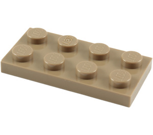 LEGO Dark Tan Plate 2 x 4 (3020)