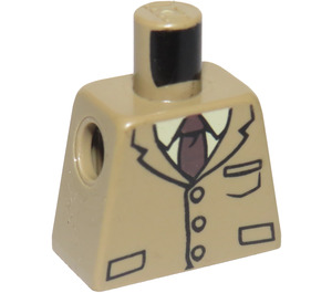 LEGO Dark Tan Professor Remus Lupin Torso without Arms (973)