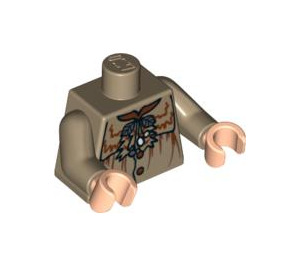 LEGO Dark Tan Professor Sprout Torso (973 / 76382)